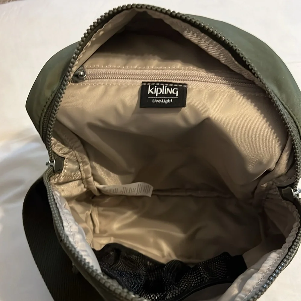 Kipling - Bente Backpack Sling - Jaded Green Tonal - Picture 4 of 9